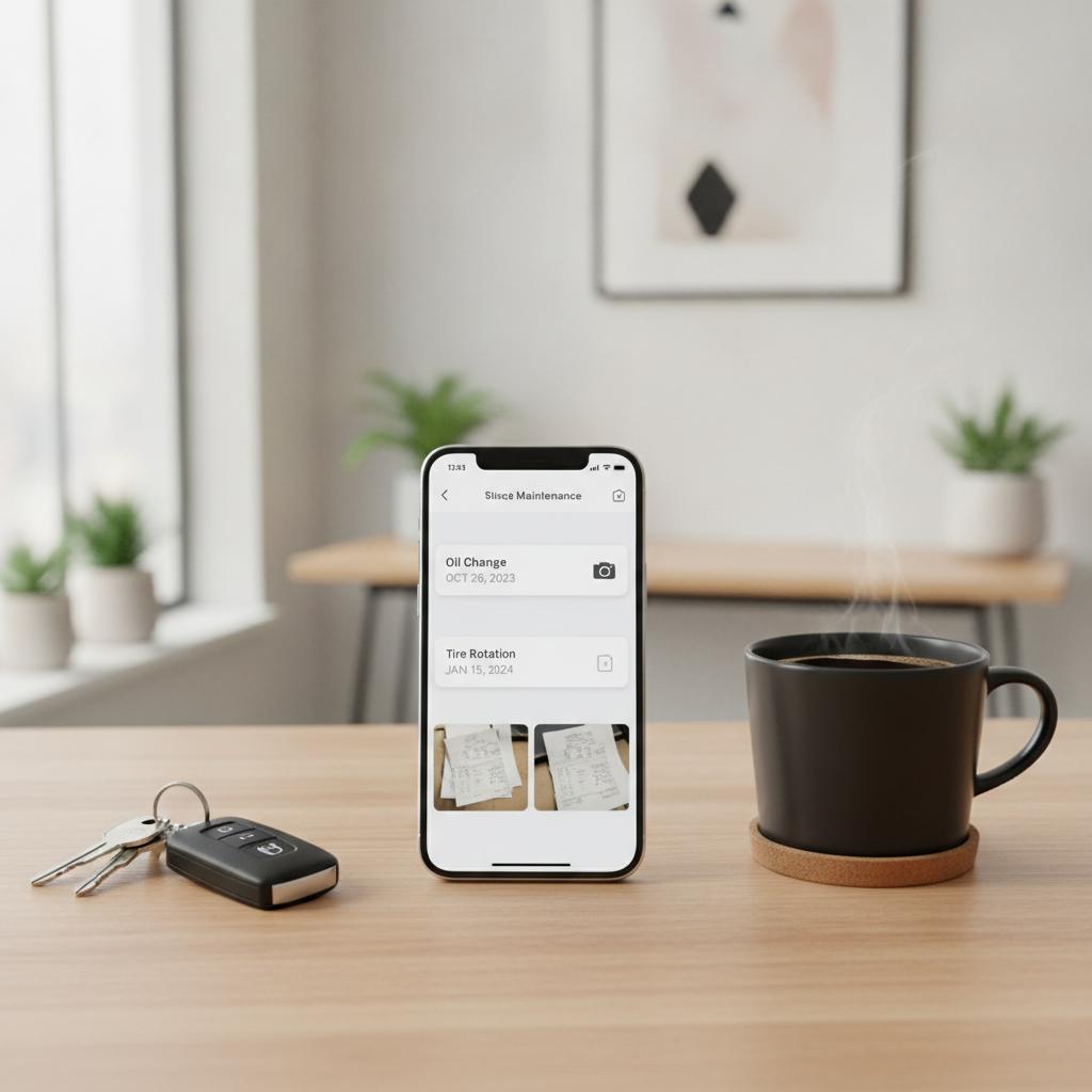 How to Build a Personal Vehicle Service Log Calendar with Receipt Photos