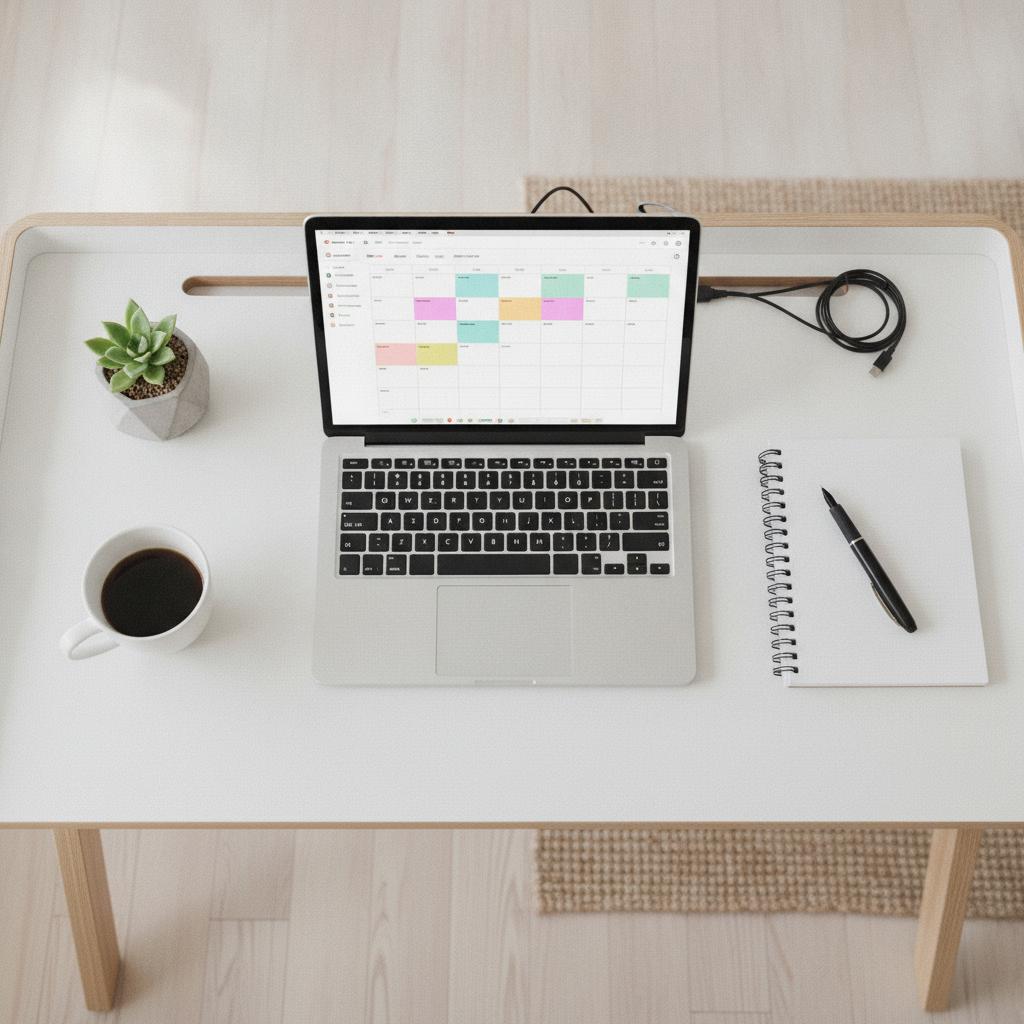 Mastering Your Routine with a Solopreneur Time Blocking Calendar with Conflict Lock